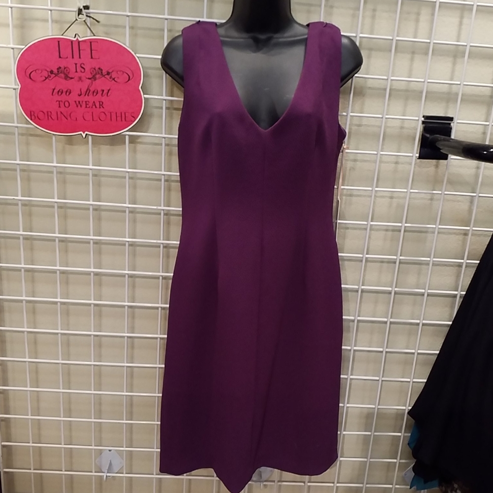 crepe lined dress